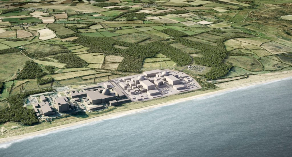 Aerial view of Sizewell