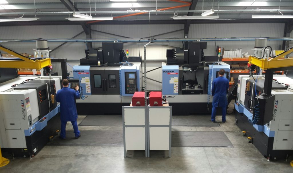 machines inside TTV factory