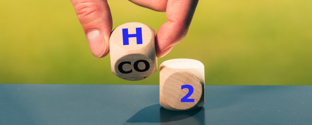 DIce showing H and CO and 2