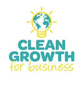 Clean growth for business logo