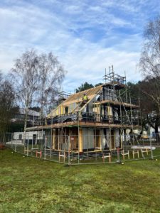 a low carbon home being built