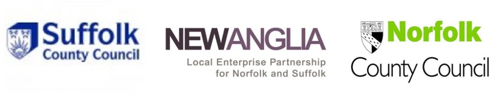 LEP and Norfolk & Suffolk Council logos