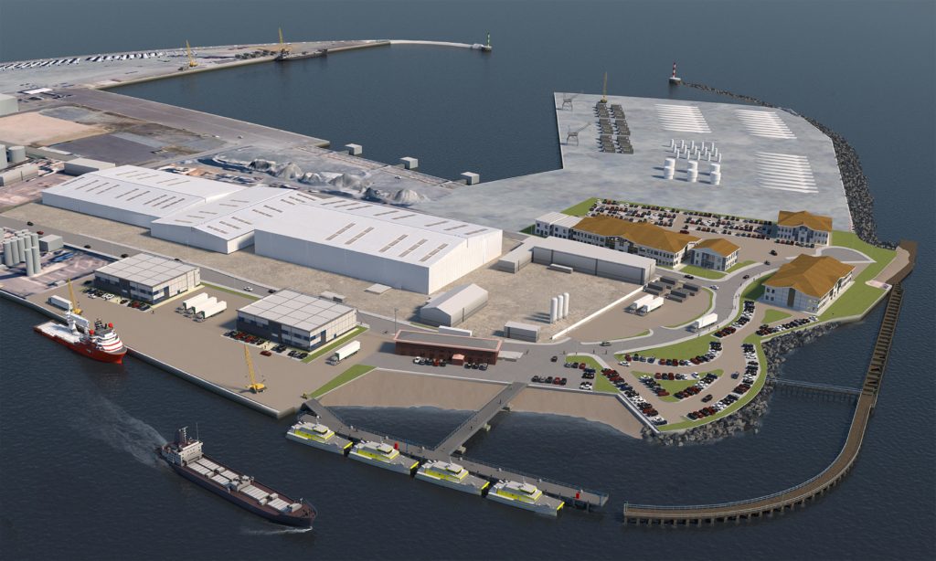 Artist's impression of Operations and Maintenance Campus in Great Yarmouth